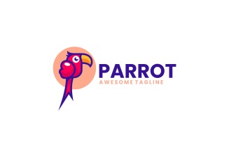 Parrot Simple Mascot Logo