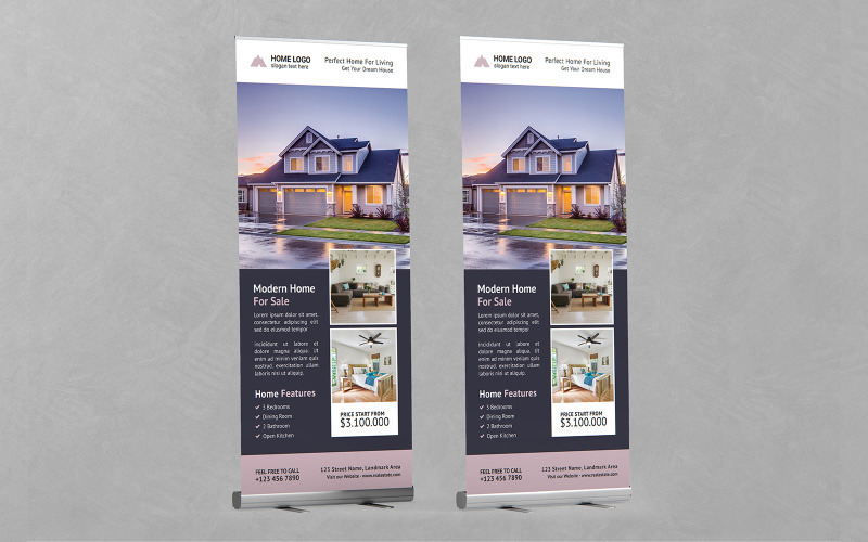 Real Estate Roll Up Banner Vol 13 Corporate Identity