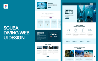 Scuba Diving Web UI Design