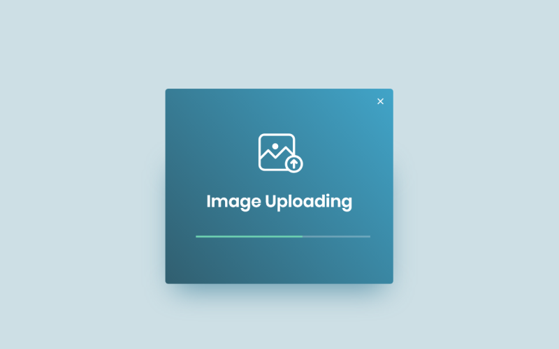 Uploading Image Widget Hero Header Landing Page Adobe XD Template Vol 031 UI Element