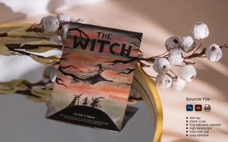 Witch Story Book Cover Template