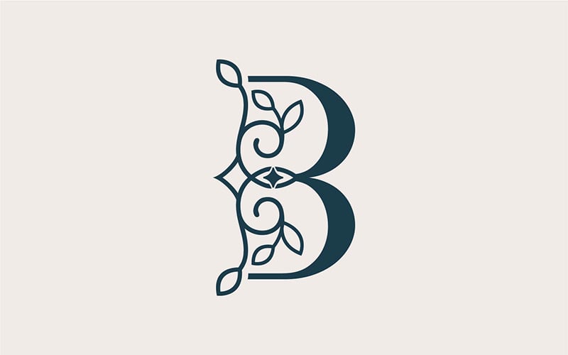 Brand Logo Design Template Beauty Cosmetic B Logo Template