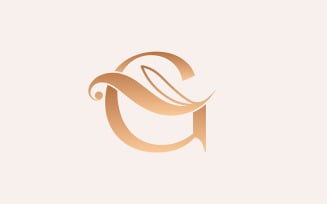 Natural Massage Beauty Logo Template Letter G
