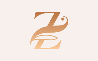 Natural Massage Beauty Logo Template Letter Z