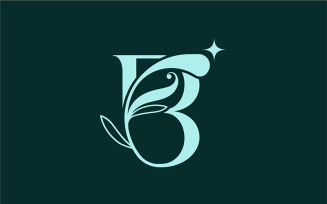 Stylish Floral Beauty Logo Royal Logo B
