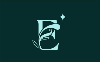 Stylish Floral Beauty Logo Royal Logo E