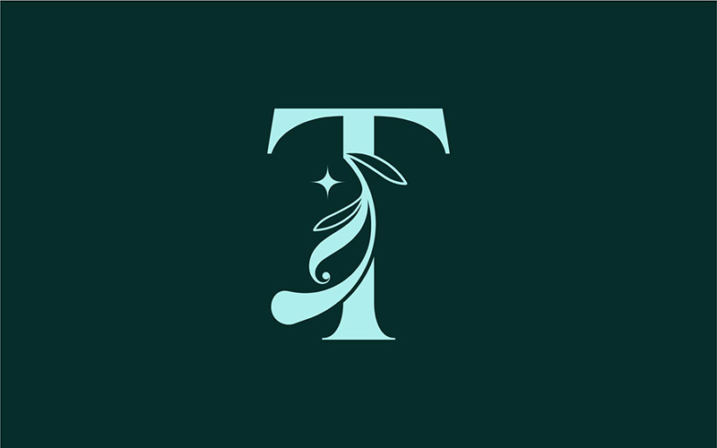 Stylish Floral Beauty Logo Royal Logo T Logo Template