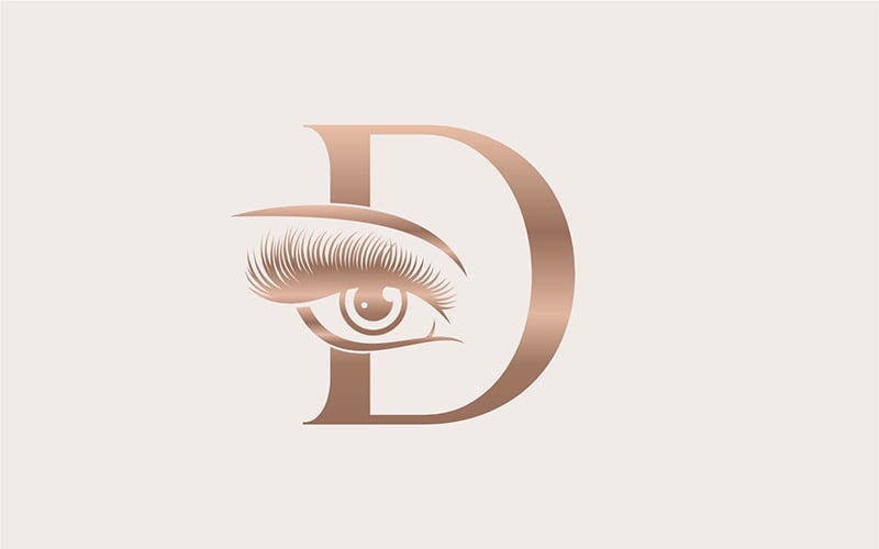 Brand Logo Design Beauty Cosmetic D Logo Template