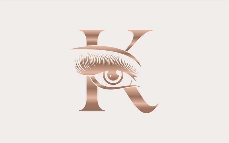 Brand Logo Design Beauty Cosmetic K Logo Template