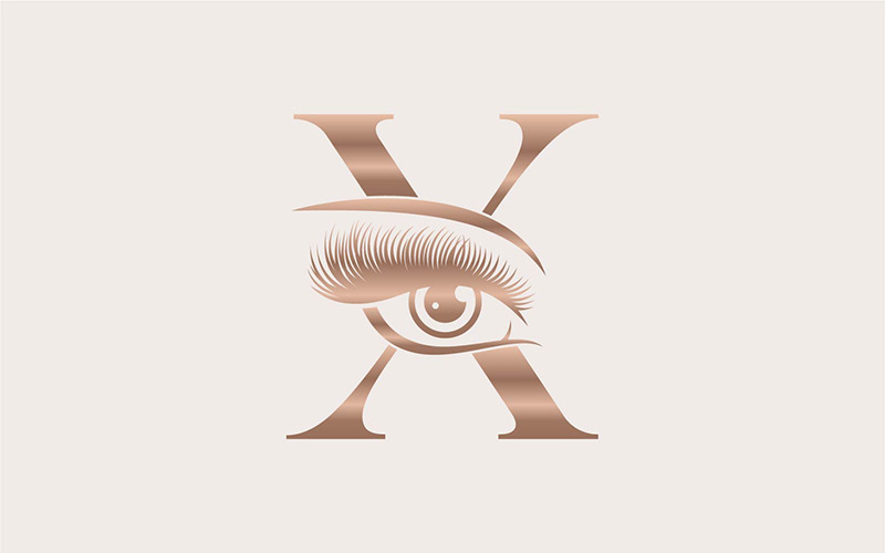 Brand Logo Design Beauty Cosmetic X Logo Template