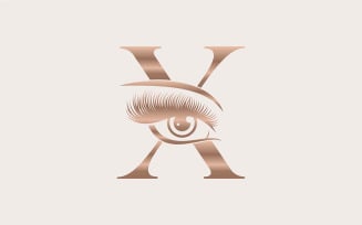 Brand Logo Design Beauty Cosmetic X