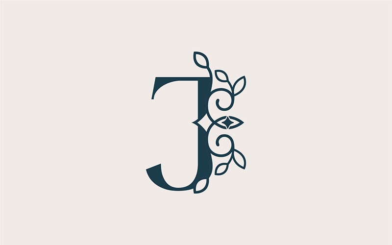 Brand Logo Design Template Beauty Cosmetic J Logo Template