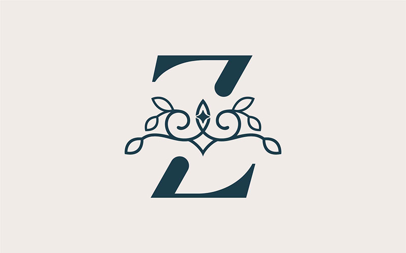Brand Logo Design Template Beauty Cosmetic Z Logo Template