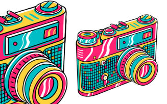 Camera (90's Vibe) Vector Illustration