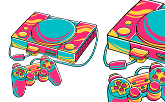 Game Console (90's Vibe) Vector Illustration
