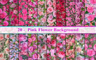 Pink Flower Background, Flower Background
