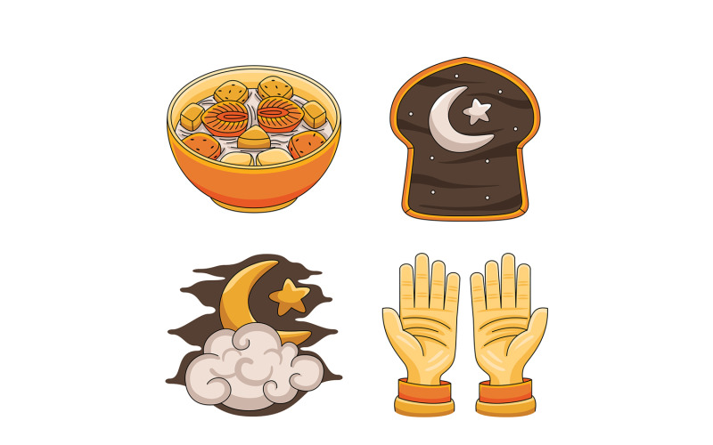 Ramadan Kareem Graphic Elements #04 Vector Graphic