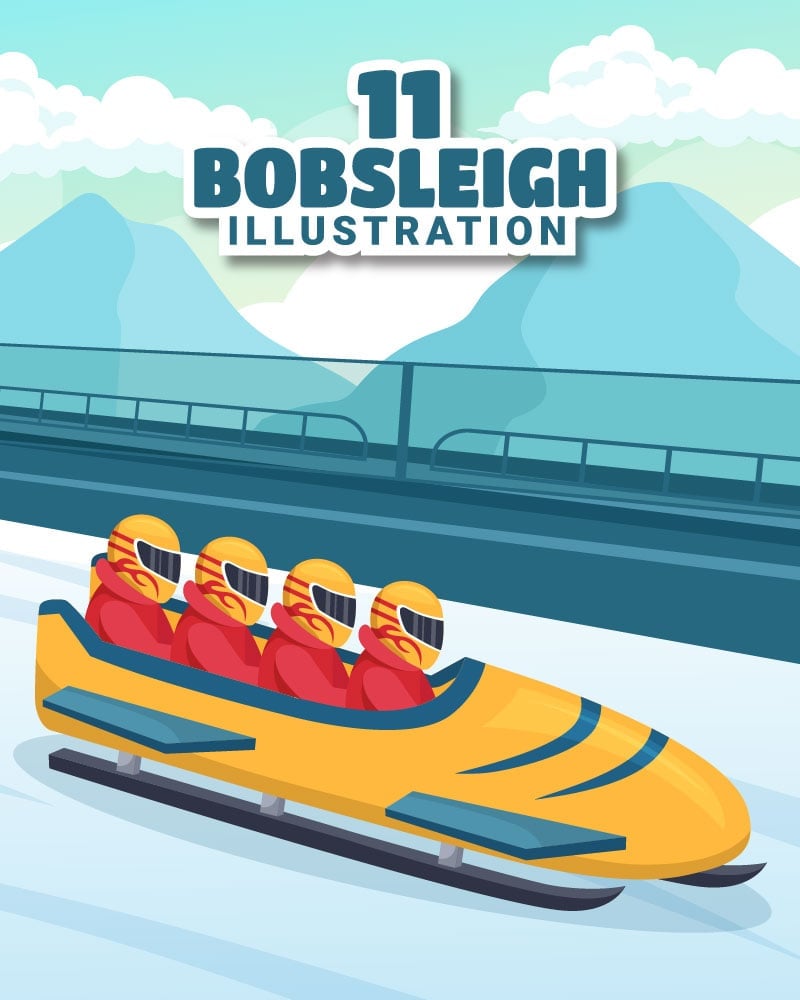 Kit Graphique #306614 Bobsleigh Bobsleigh Divers Modles Web - Logo template Preview