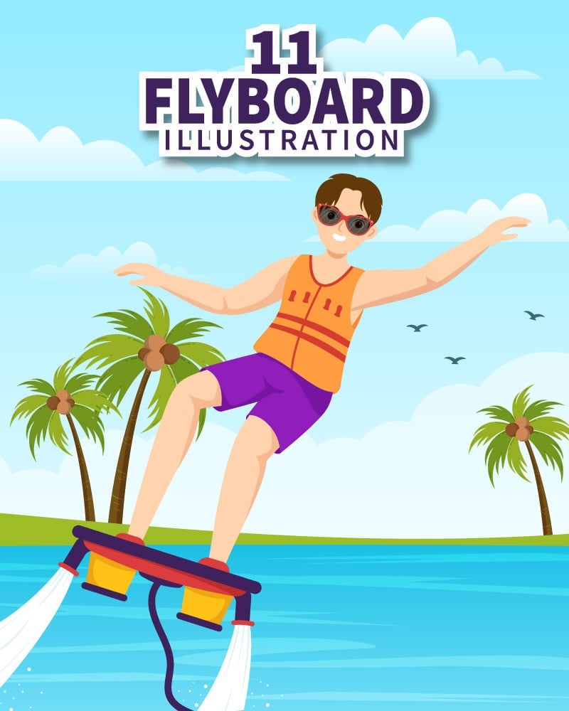 Template #306622 Flyboarding Jetpack Webdesign Template - Logo template Preview