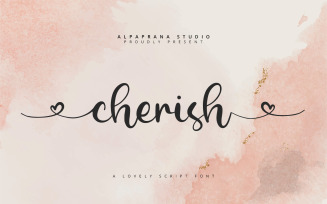 Cherish - Romantic Script Font