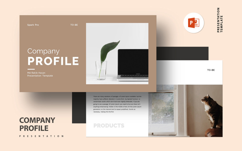 Company Profile Presentation Layout PowerPoint Template