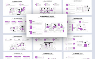 E-Learning Education Vector Infographic Keynote Template