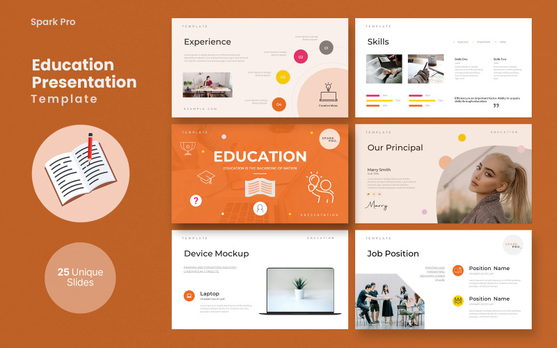 Education Presentation Template PowerPoint Template