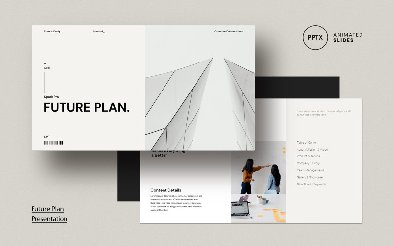 Future Plan Presentation Template Layout PowerPoint Template