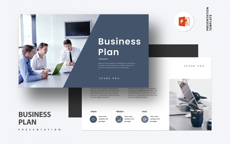Minima Business Plan Presentation Layout PowerPoint Template