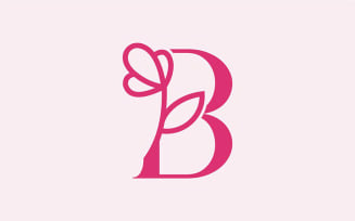Beautiful Fashion Beauty Logo Letter B