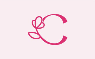 Beautiful Fashion Beauty Logo Letter C