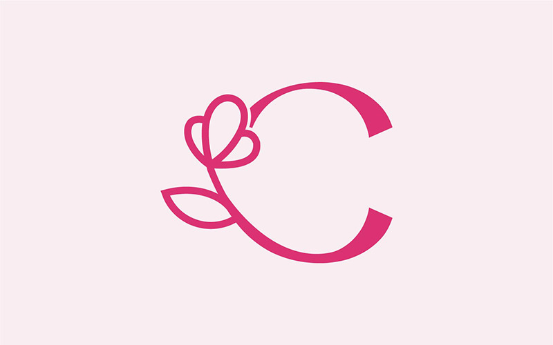 Beautiful Fashion Beauty Logo Letter C Logo Template
