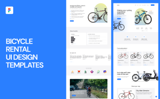 Bicycle Rental UI Design Templates