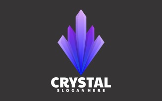 Crystal Gradient Logo Design