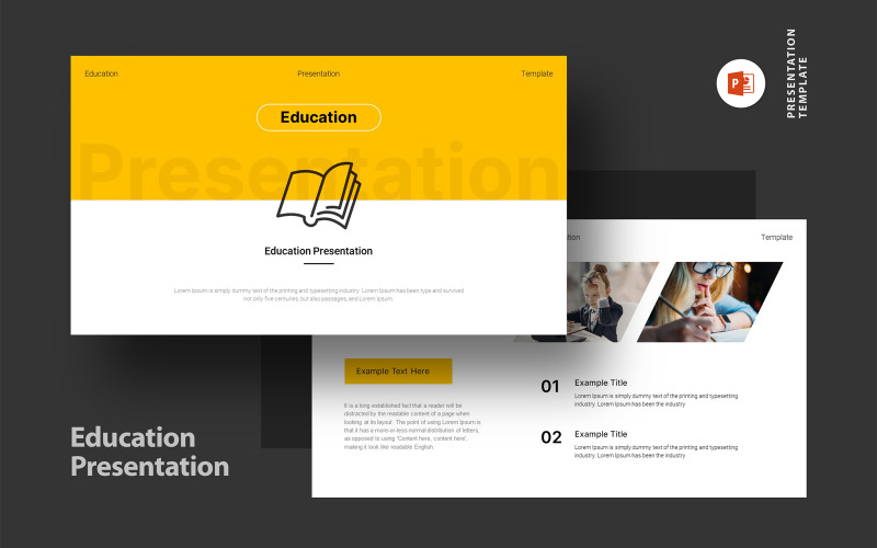 Education Presentation Powerpoint Layout PowerPoint Template