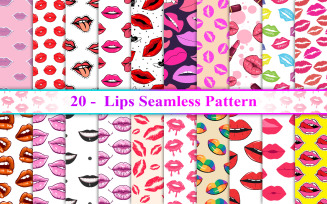 Lips Seamless Pattern, Lips Pattern