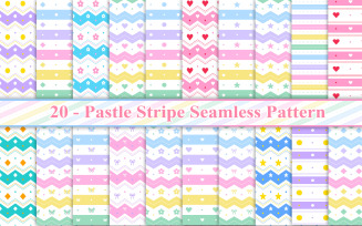 Pastel Stripe Seamless Pattern, Stripe Pattern
