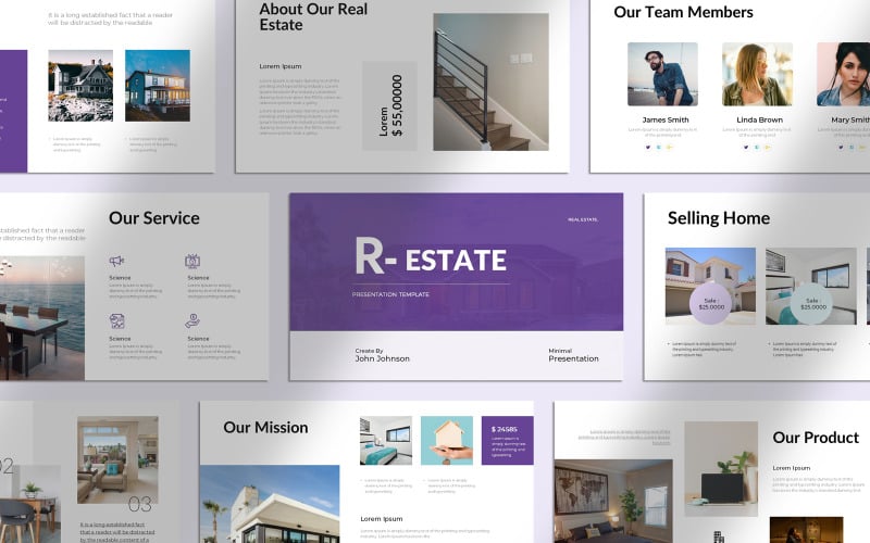 Real Estate Presentation Template PowerPoint Template
