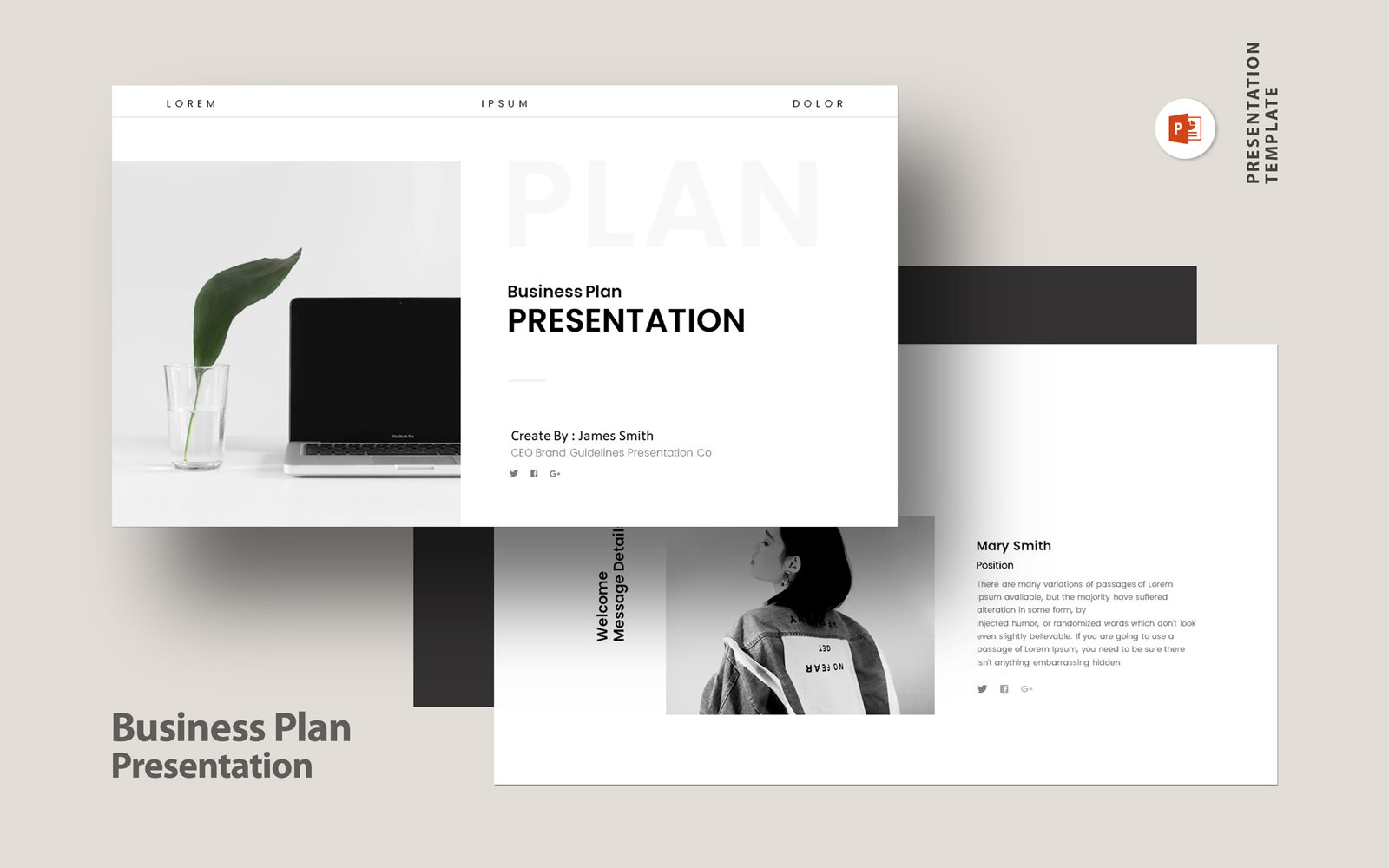 Template #306847 Plan Presentation Webdesign Template - Logo template Preview