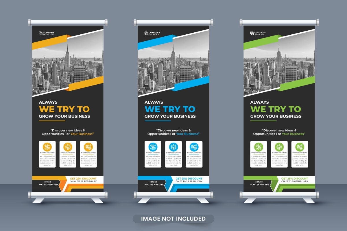 Template #306884 Banner Standee Webdesign Template - Logo template Preview