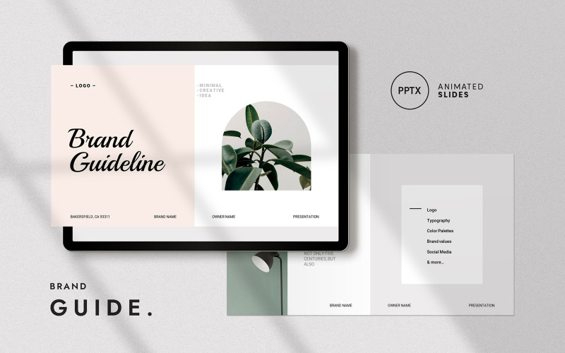Brand Guideline Powerpoint Template Layout PowerPoint Template