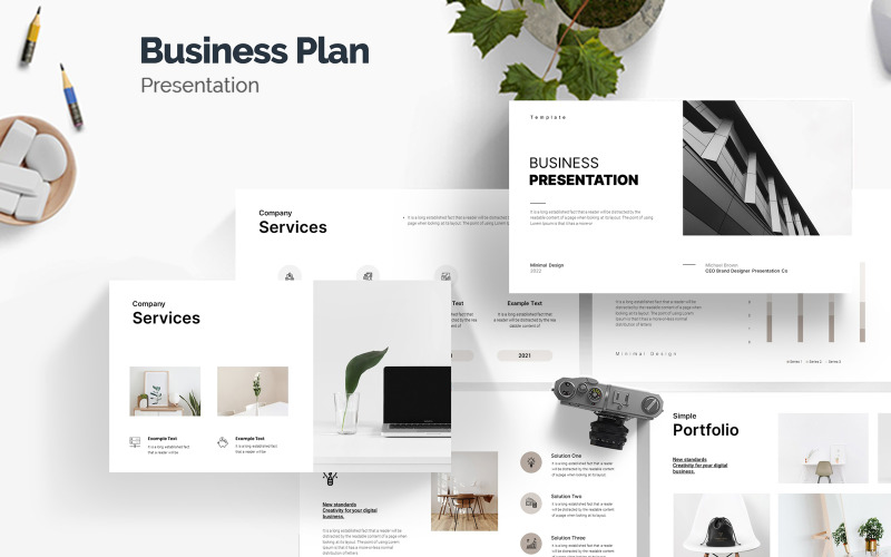 Business Presentation Template Layout PowerPoint Template