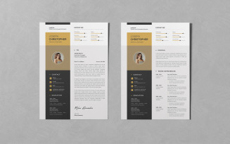Resume/CV PSD Design Templates Vol 145