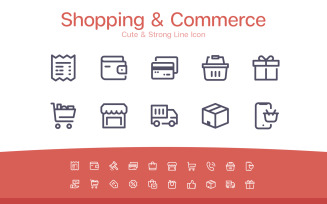 Shopping & Commerce Cute Line icon