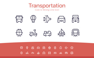 Transportation Cute Line icon
