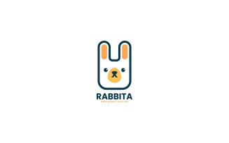 Rabbit Simple Mascot Logo 3