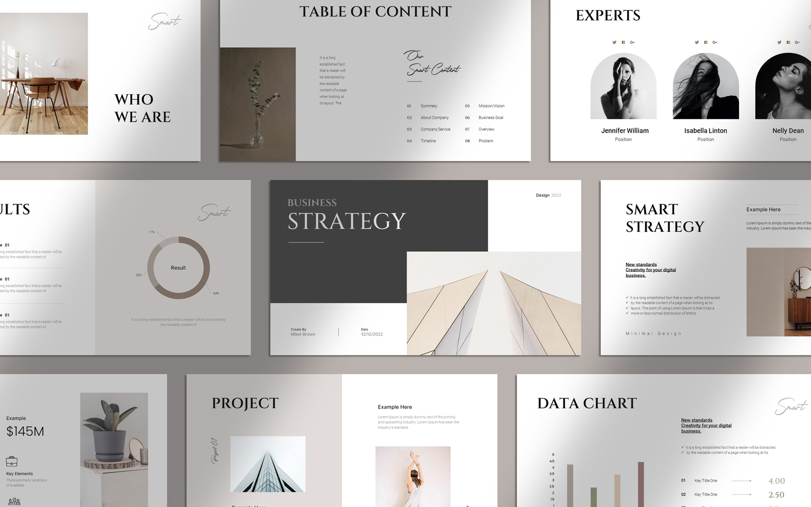 Kit Graphique #307007 Strategie Presentation Web Design - Logo template Preview