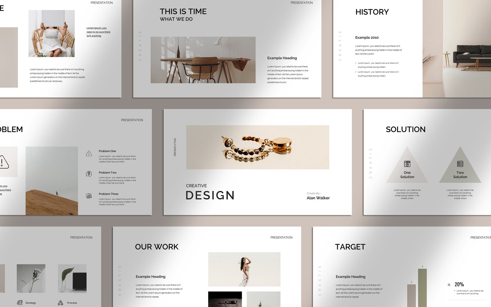 Template #307023 Presentation Powerpoint Webdesign Template - Logo template Preview