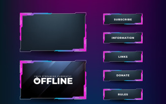 Live streaming overlay screen design