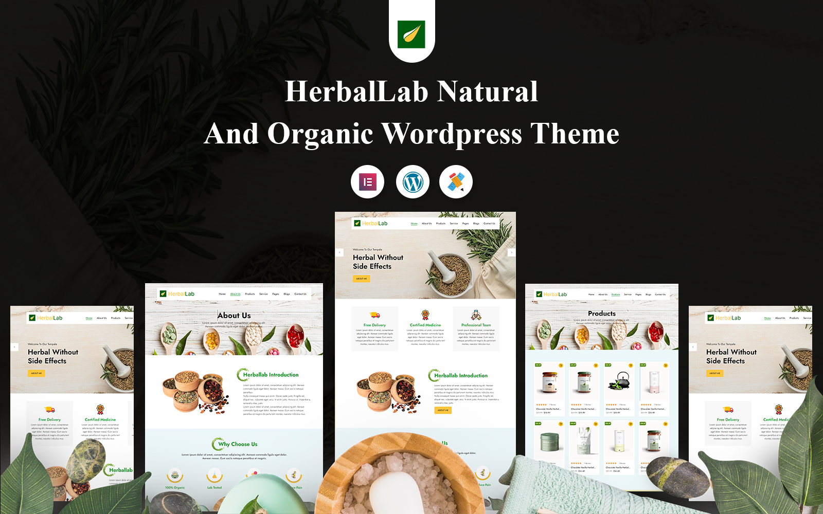 HerbalLab Natural and Organic Wordpress Theme